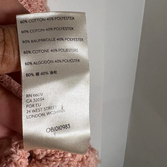 Free People Finders Keepers V Neck Sweater S Peach Long Sleeve Pullover Grunge - Picture 9 of 10